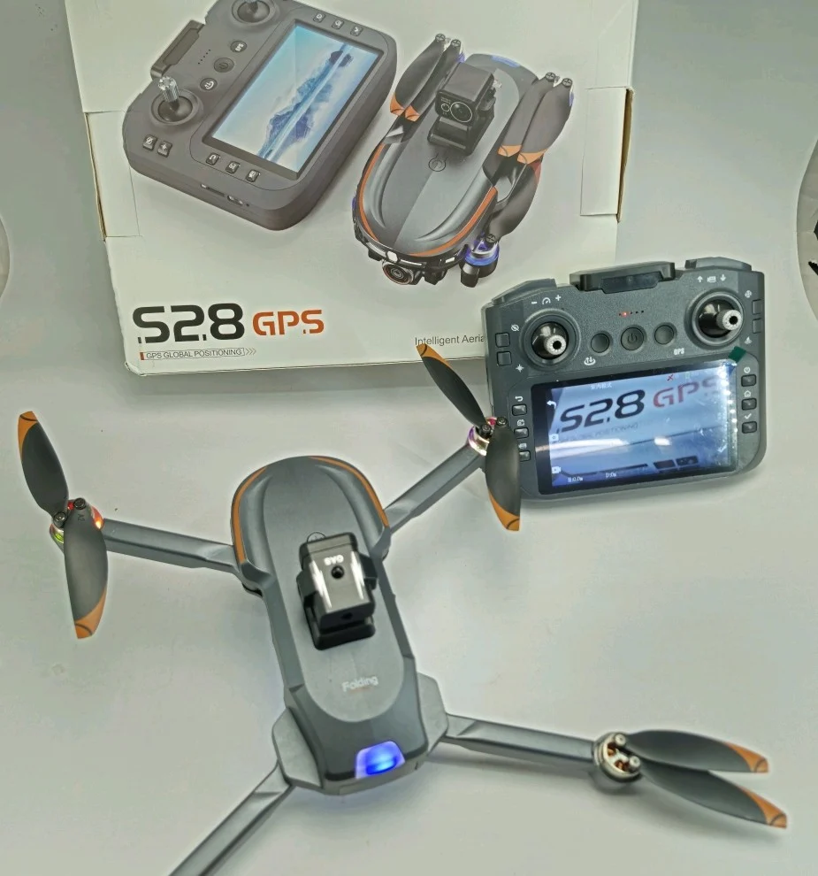 S28 GPS Drone With Inbuilt Display Remote, Brushless Motor And Obstacle Avoidance Sensor, Dual Camera, 90 Degrees Lens - Image 10