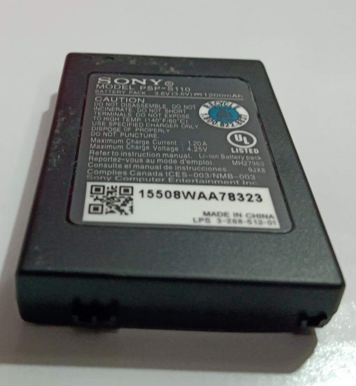 Psp Battery Pack For Sony Psp 2000, 3000 Series 3.6V 1200Mah Black - Image 2