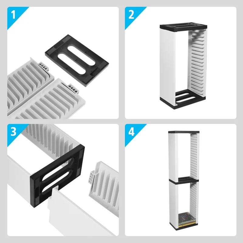 DOBE TP5-0519 Video Game Storage Stand Tower 36-Layer CD for PS5/ PS4/ PS3/ Xbox Series S & X/Xbox one Game, Universal Game Disc Holder Vertical Stand - Image 5