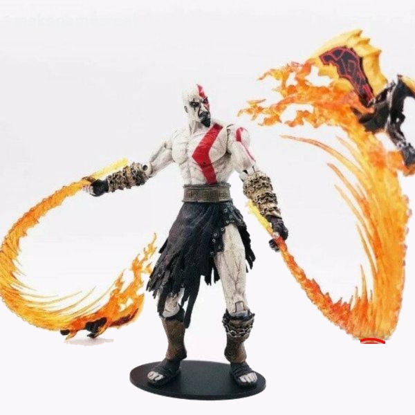 NECA God of War Kratos Flaming Blades of Athena 18cm Action Figure - Image 7