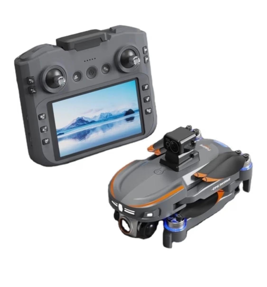 S28 GPS Drone With Inbuilt Display Remote, Brushless Motor And Obstacle Avoidance Sensor, Dual Camera, 90 Degrees Lens - Image 2