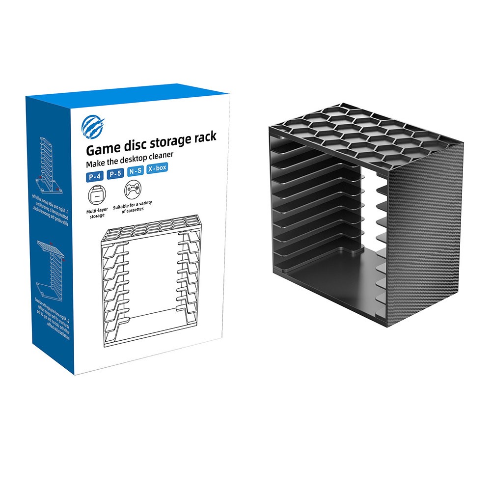 Game Disc Storage Tower DIY Modular 18 Disc Nintendo Switch / PS5 / PS4 / Xbox MZ 8056 Black Game Disc Storage Tower DIY Modular 18 Disc Nintendo Switch / PS5 / PS4 / Xbox MZ 8056 Black - Image 1