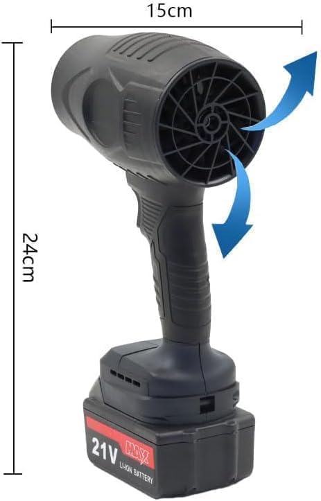 Electric Handheld Air Blower, 48V Cordless Turbo Blower for Home, Car And Outdoor, High-Speed Air Blower with Rechargeable Battery And Fast Charger - Image 2