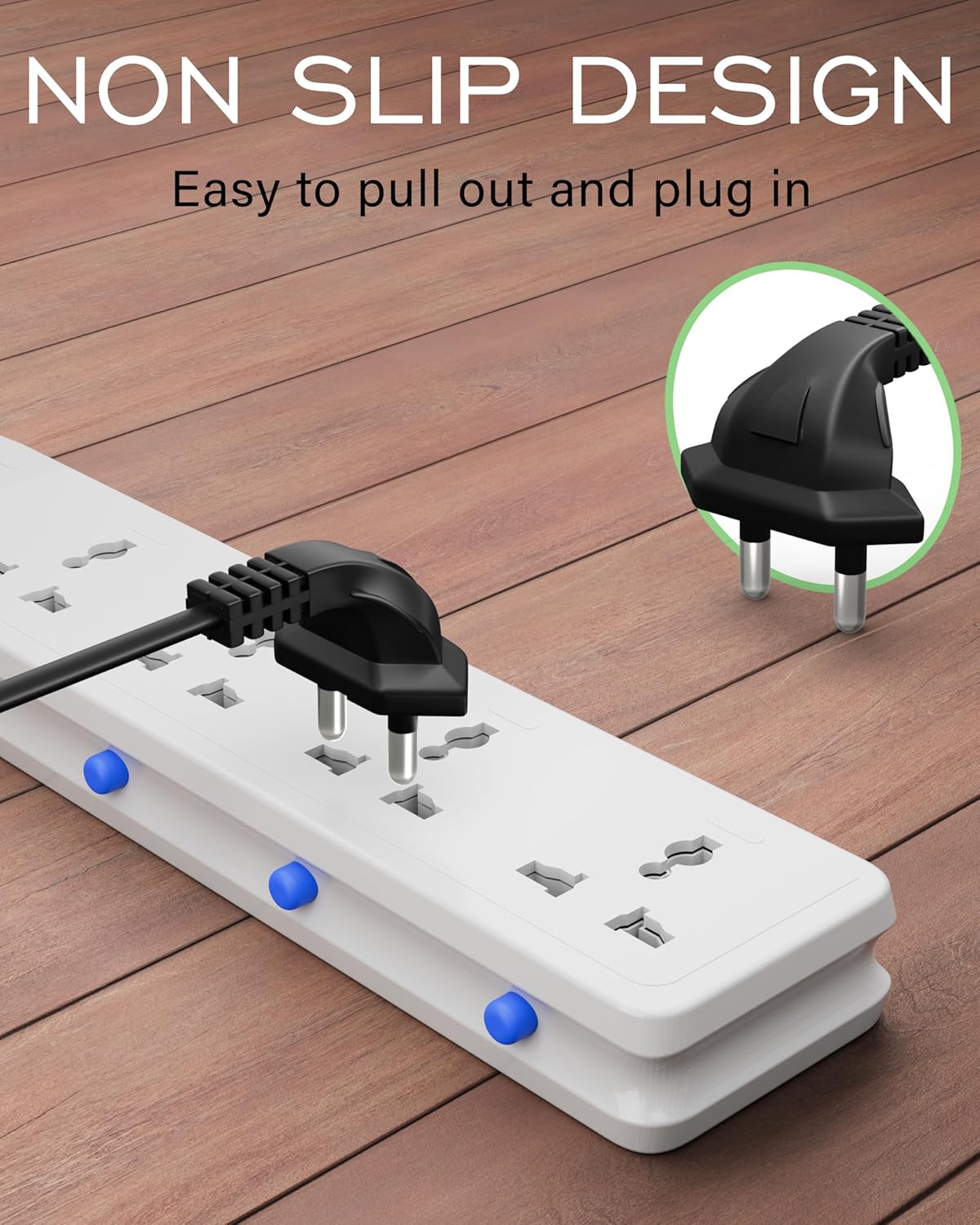 Power Cable 2 pin angled philips pin angled L-Shape Universal Replacement AC Power Cord Cable Black - Image 8