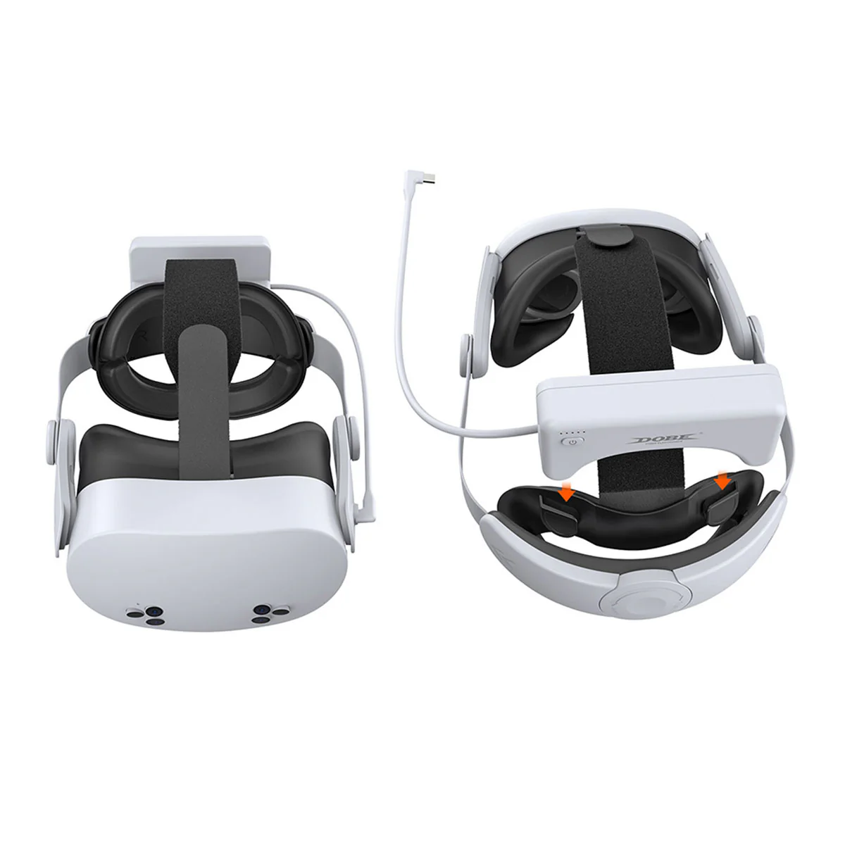 Dobe Adjustable Head Strap And Rechargeable Battery 18500mWh for Meta Quest 3 / Meta Quest 3S TY-3878 - Image 4
