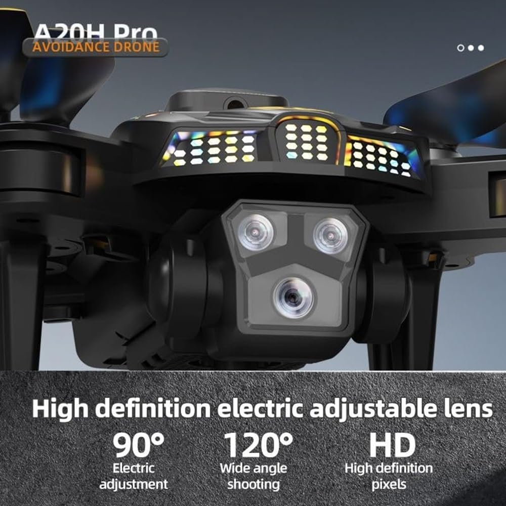 T6 Pro Drone Dual Camera 4k Optical Flow Positioning Remote Control Flying Quadcopter Gesture Video Drone with Brushless Motor and Obstacle Avoidance 4.5 Inch LCD Display - Image 9