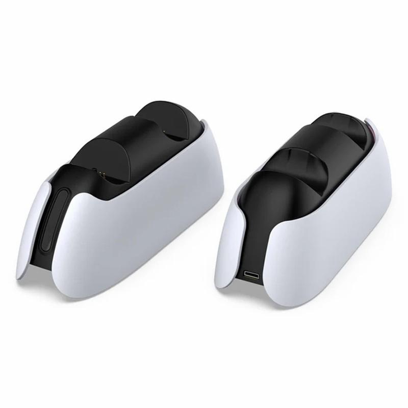 DOBE TP5 1501S For PS5 / PS5 DualSense Edge Controller Charging Stand Dual Gamepad Charging Base White - Image 5