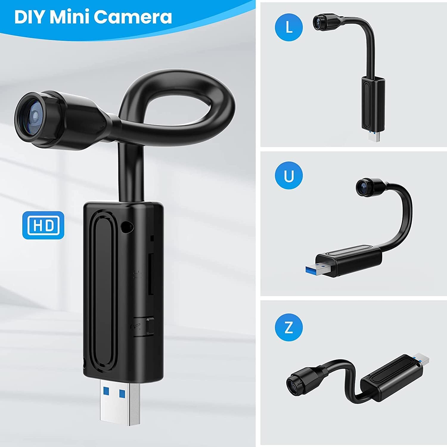 2MP Full HD Flexible USB WiFi Camera 1080P, Smart Mini Home Security Cam with 140° Wide Angle Lens, Real-Time Motion Sensor Alerts And Live Streaming - Image 8