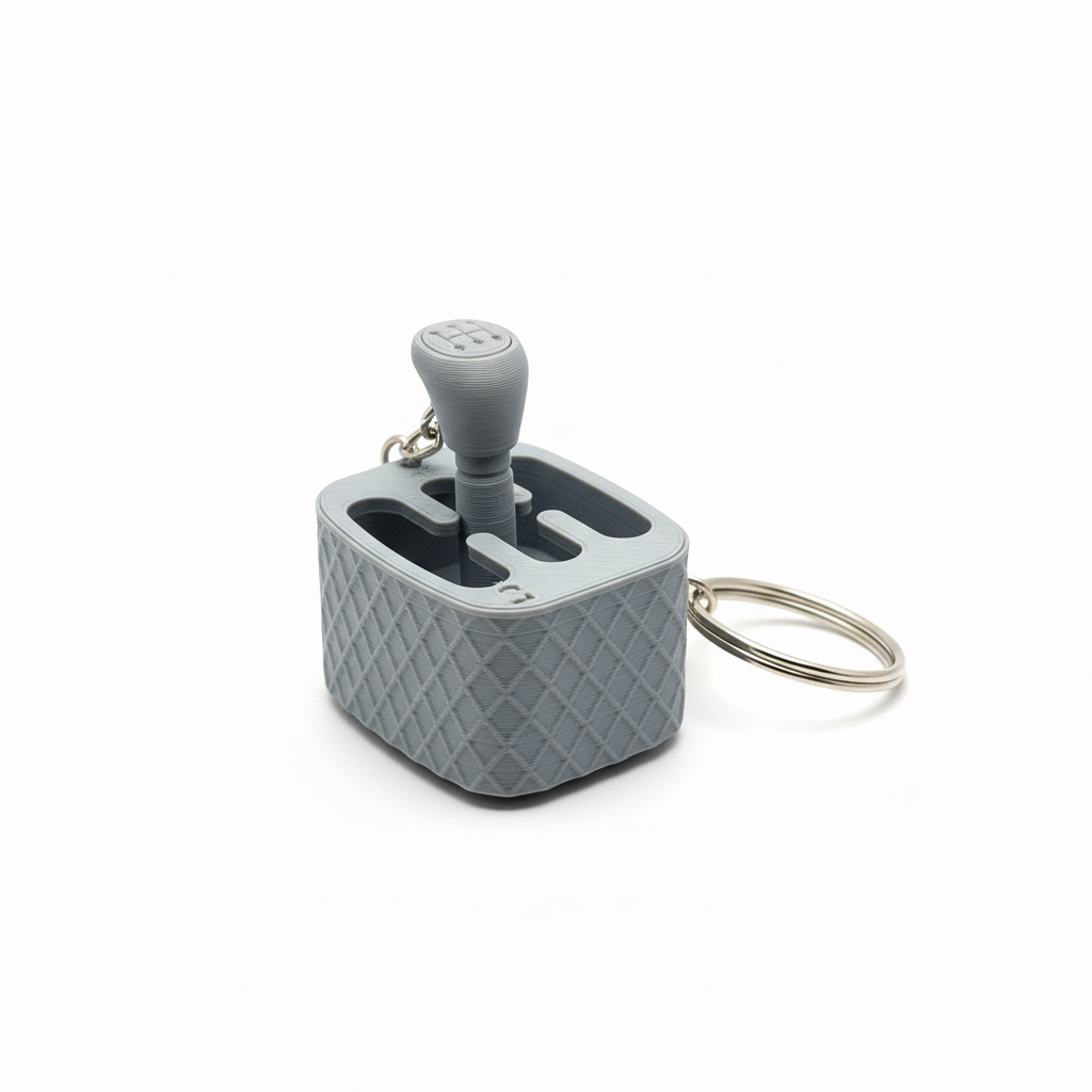 3D Printed Mechanical Car Gear Shifter Keychains - Image 1