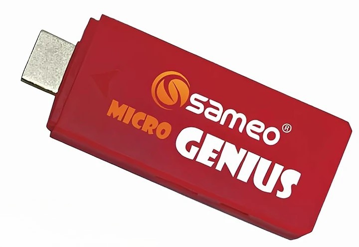 Sameo Micro Genius 8 Bit HDMI Gaming Console for Kids with 800 Built in 1 Classic HD Games RED - Image 3