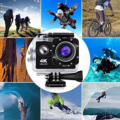 4K 30FPS Action Camera Ultra HD Underwater Camera 170 Degree Wide Angle 98Ft Waterproof Camera (Light Action) Digital Black - Image 11