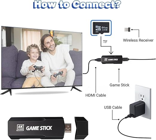 X2 Plus Retro Video Game Console Retro Wireless Controller 64GB 20000 Games 3D HD TV PS1 Emulators for 30+ GBA - Image 4