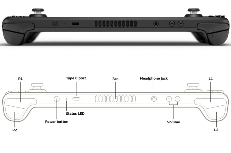 Steam Deck OLED 1TB Handheld Gaming Console Featuring A High Dynamic Range Screen, Black - Image 10