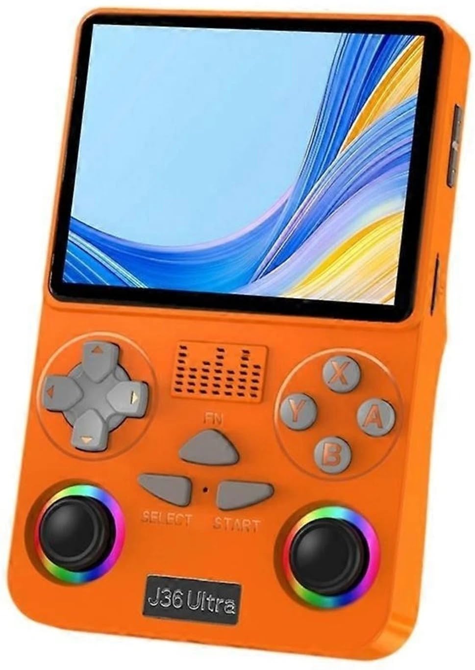 J36 Ultra Retro Handheld Game Console WIFI 3.5 IPS Screen Orange - Image 1