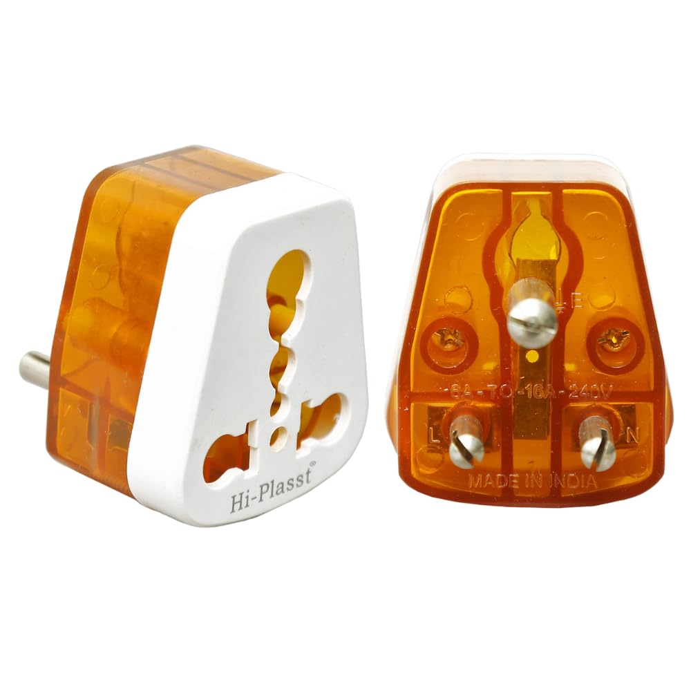 Stackfine 5 ampere to 15 ampere 3-Pin Socket for Big Size 16 A Plug Top (Use 16amp Devices in 6amp Socket) Pack of 1 - Image 1