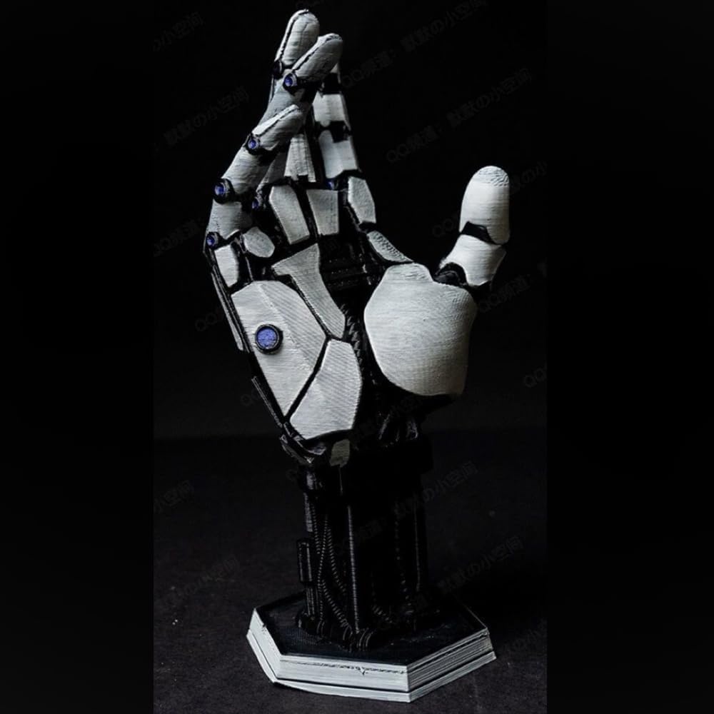 Cyberpunk Game Controller Holder Metallic hand,Futuristic Robot Hand, Statue Room Decor 23cm/9 in - Image 2