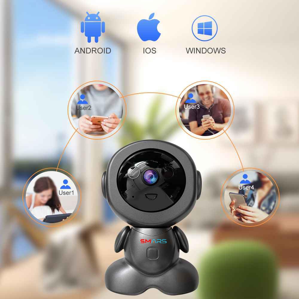 V380 4MP HD WiFi Robot CCTV Camera Audio And Video Recording,  Colour Night Vision,  Two Way Audio,  AI Motion Detection, 360° View,  Remote View - Image 6