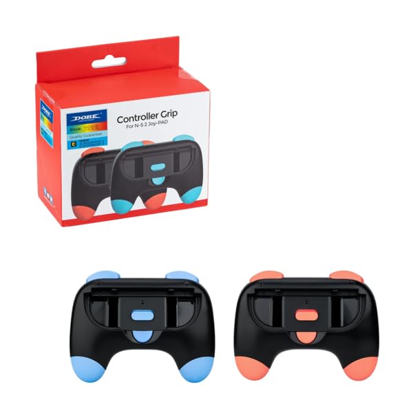 Dobe Nintendo Switch 2 JoyCon controller handle grip Left and right small handle grip Ergonomic JoyCon Controller Grips - Black Red+Black Blue - Image 6