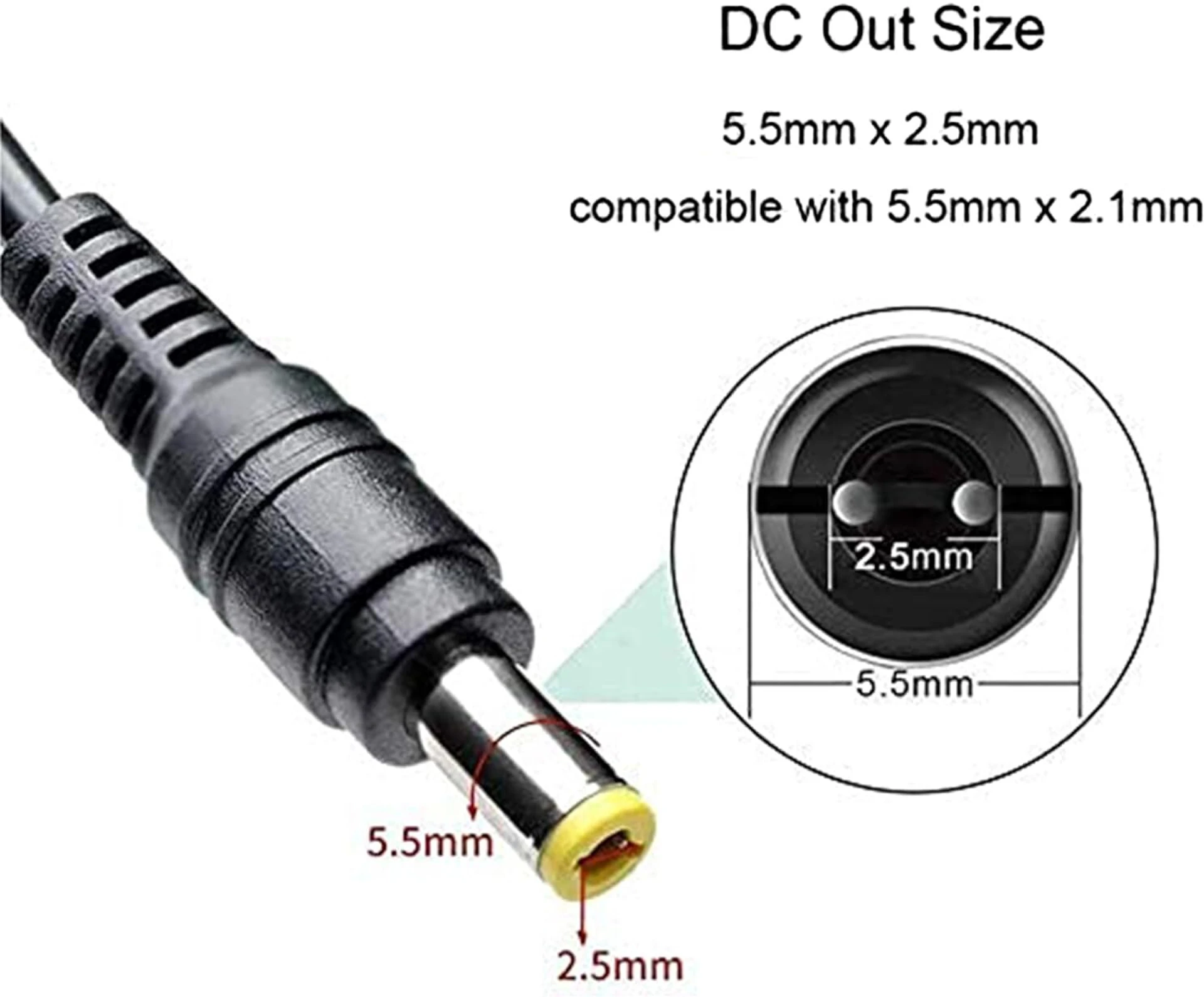 FYBER Power Adapter 12V 5A FYDS125 60 W Adapter (Power Cord Included) - Image 5