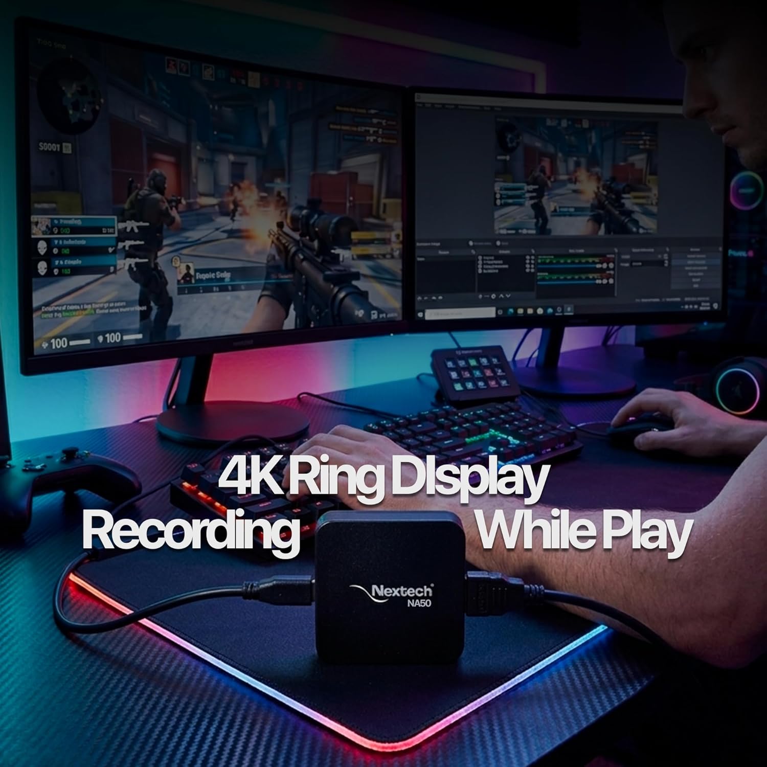 Nextech HDMI Video Capture Card USB 3.0, 4K@30Hz Pass Through,1080P@60FPS Ultra Low Latency for PS5, Xbox, Camera, PC Streaming, Recording Live - Image 7