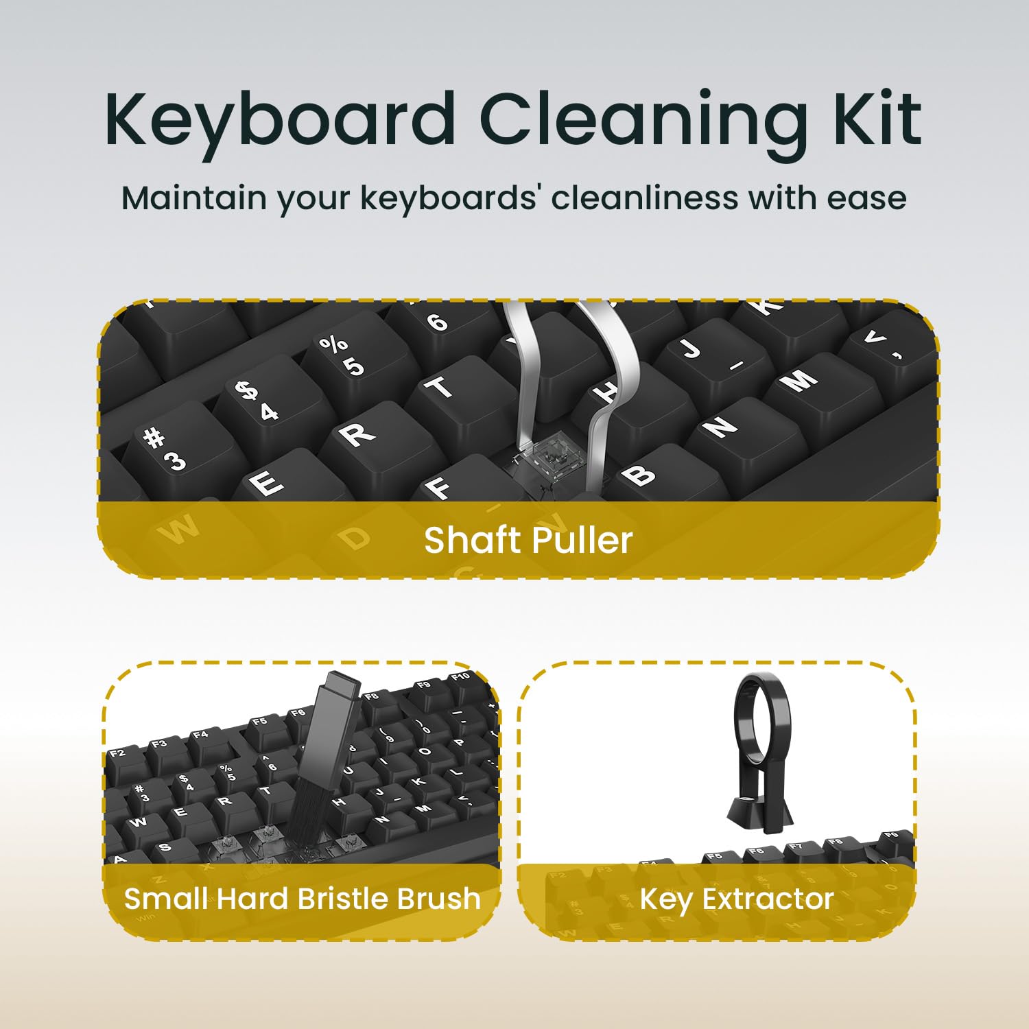 Portronics POR2189 Clean G 20 in 1 Multipurpose Device Cleaner Cleaning Kit for Laptops, Smartphones, Keyboards, Desktop & Earphones Black - Image 5