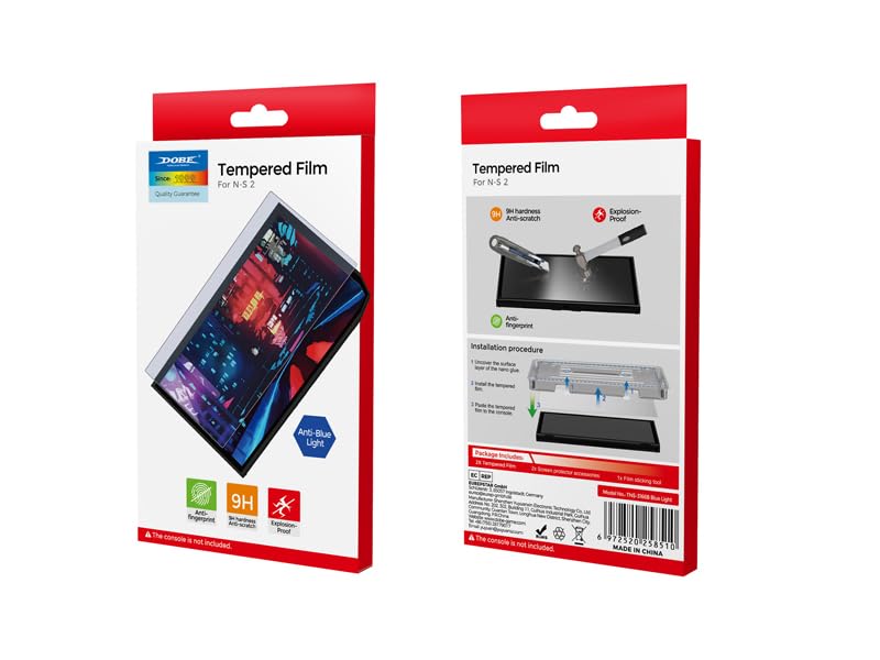 Tempered Glass Screen Protector Designed for Nintendo Switch 2 Anti blue Light Tempered Glass Screen Protector for Switch 2 - Image 1