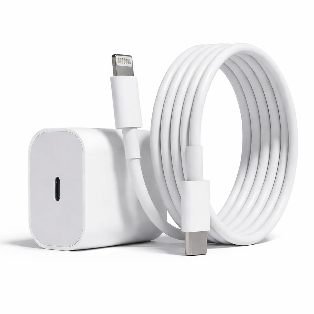 Accede A106 Speed-X 20W Pd Fast Bis Certified 3A High-Speed Type C Charger to Iphone Cable White - Image 1