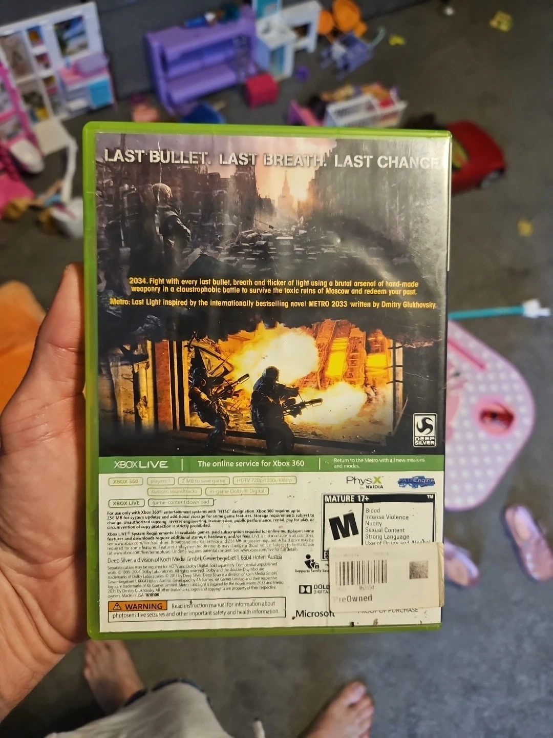 Metro Last Light XBOX 360 PAL ( Preowned ) - Image 3