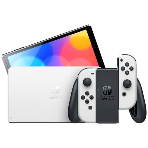 Nintendo Switch OLED with JoyCon White, Jailbroken 128 GB With 20 Games Unboxed ( Preowned ) - Image 3