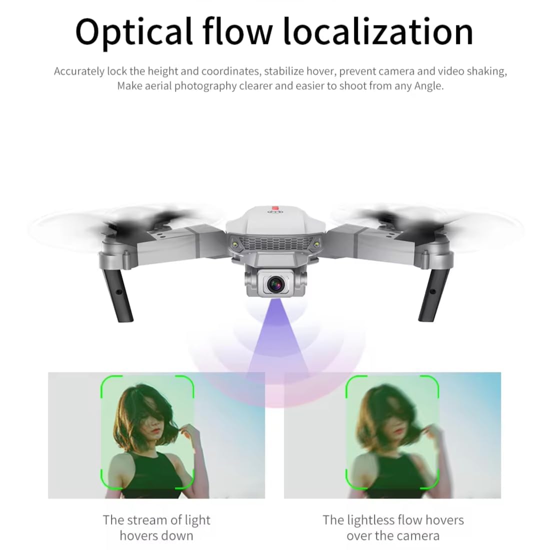 E88 Drone with 1080P Camera 2 Batteries One Key Take Off Land Altitude Hold Automatic Avoidance Obstacles 360° Flip with Aerial Photography Drone Multicolor - Image 5