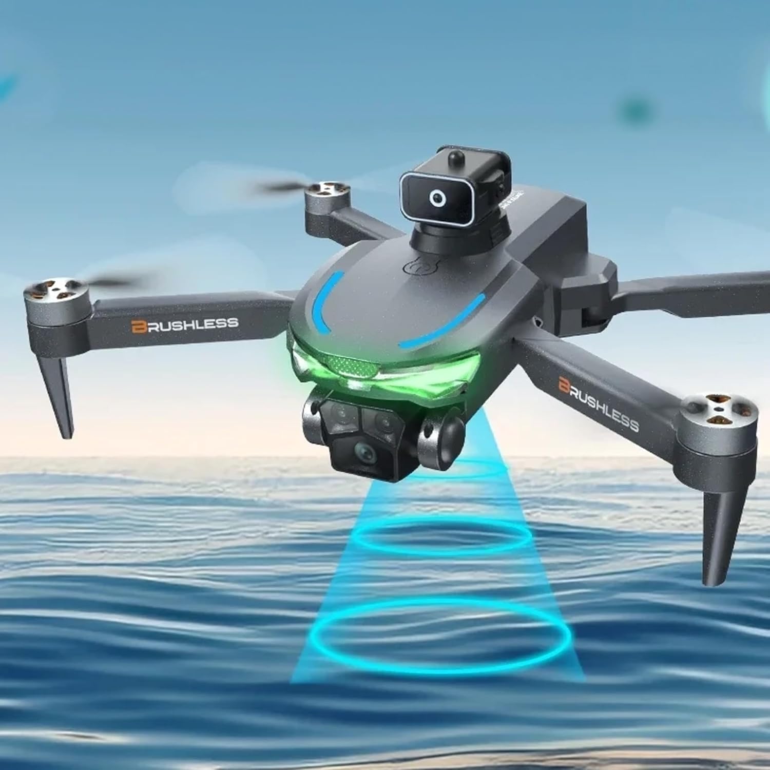 A17 Aerial Foldable WiFi FPV Quadcopter Drone with Dual HD Camera, Optical Flow, Gesture Control, Altitude Hold for Aerial Photography, Beginner Friendly - Image 2