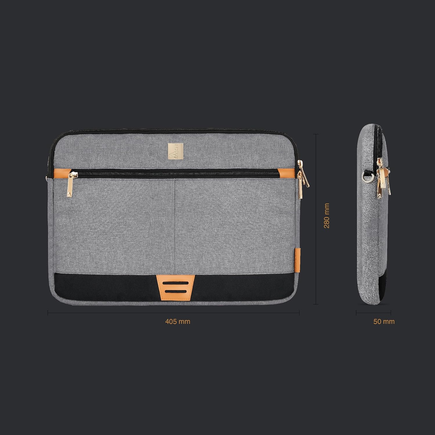 FINGERS PrestigePro-S3 Premium Laptop Bag with detachable shoulder sling Sleek Design, Superior Protection, Built-in padded sleeve, Fits 17" Laptops And Tablets, Splash-proof And scratch-resistant - Image 8