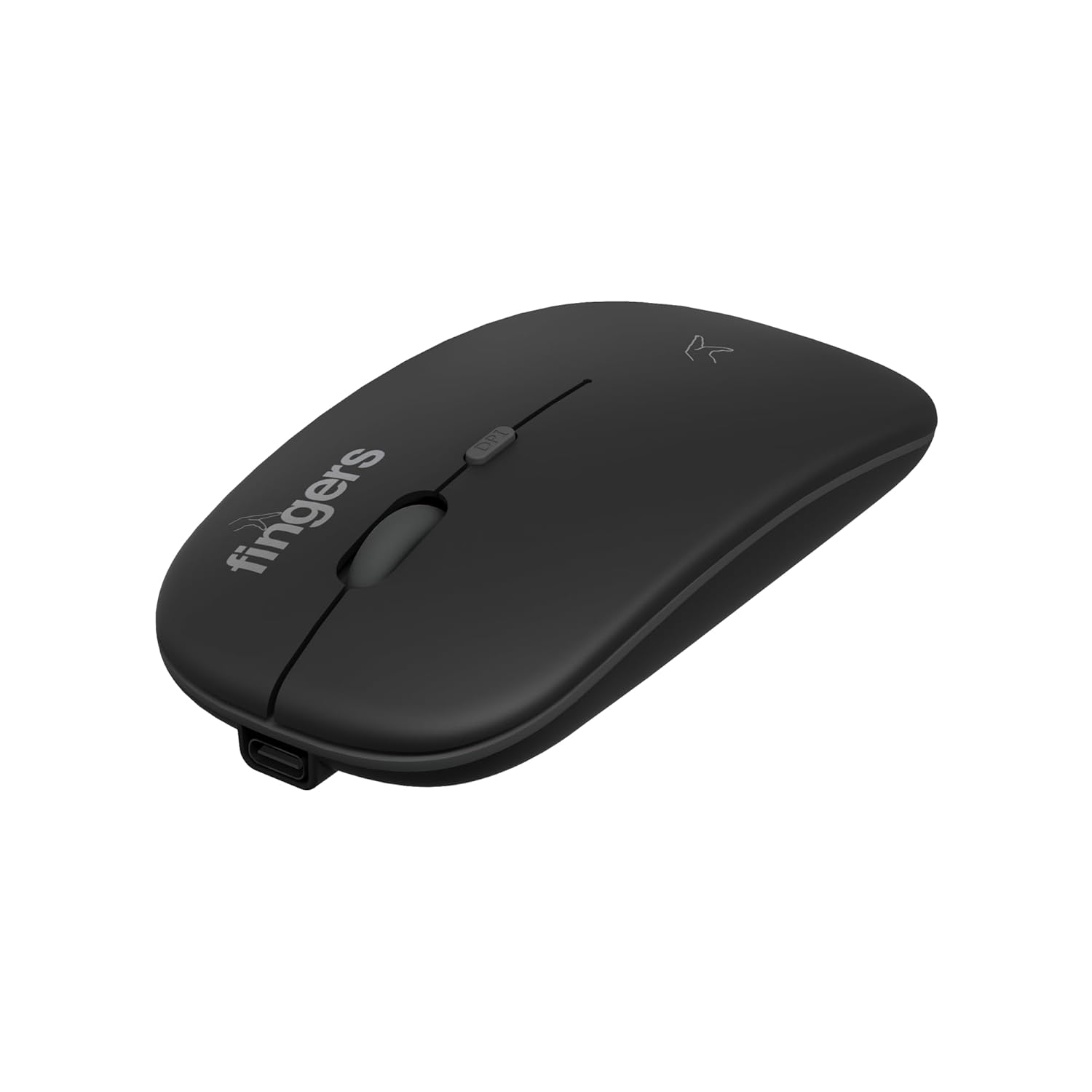 FINGERS ComboRegal-D4 Wireless Deskset Slim Design, X-Scissor Keys Laptop-Style Typing, Dual Mode USB + Bluetooth, Rechargeable Type-C, 1600 DPI And Multi-Device Compatible Carbon Grey - Image 4
