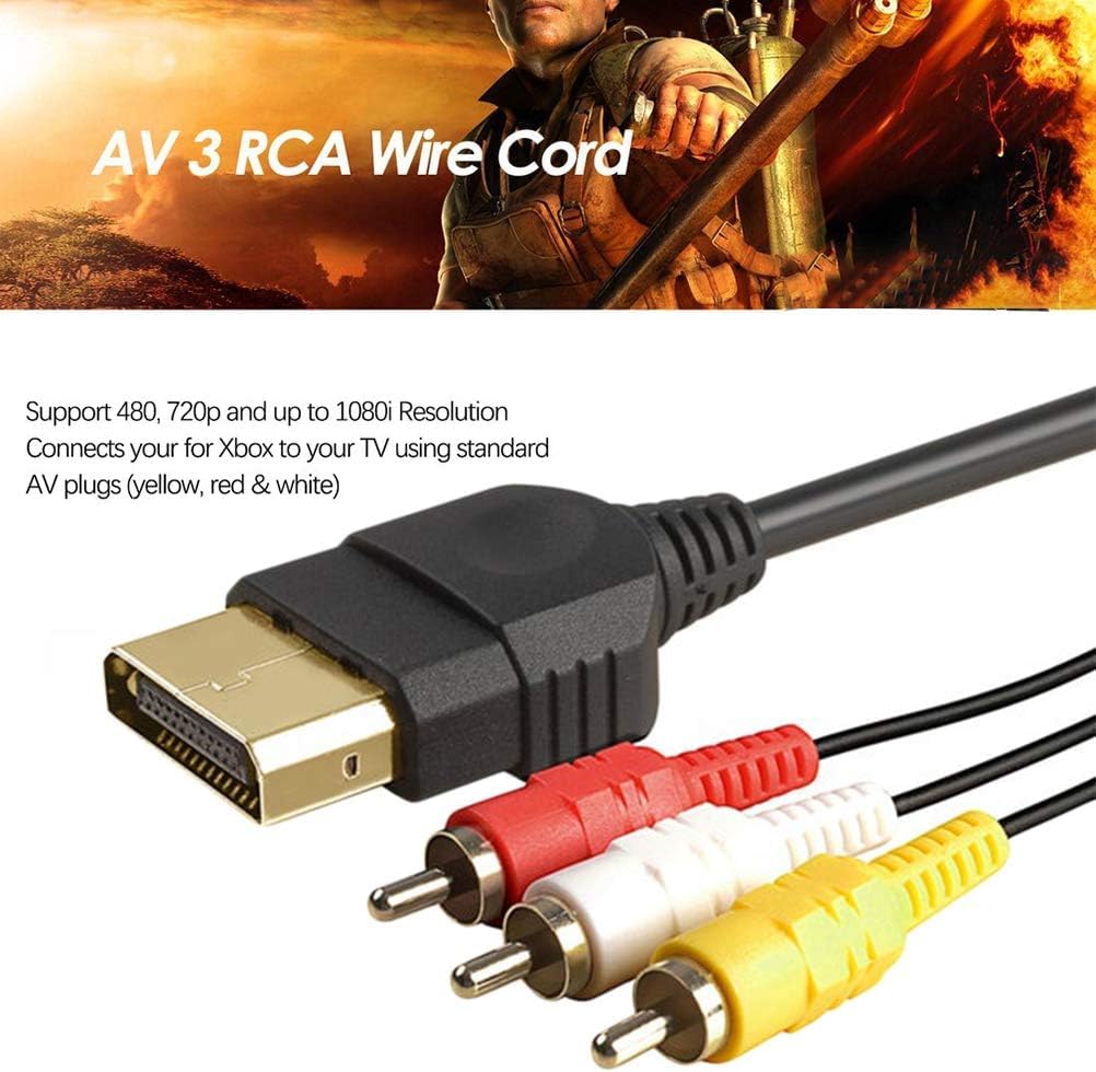 Original AV Cable for Classic Original Xbox RCA Audio Video Cord With Old TV AV Adapter - Image 6
