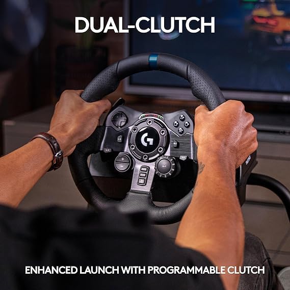 Logitech G29 Driving Force Racing Wheel And Floor Pedals Real Force Stainless Steel Paddle Shifter ( Preowned ) - Image 4