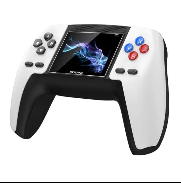 P5-Controller Style Retro Console With 520 Classic Games , Digital Game Player,Rechargeable Controller White - Image 1