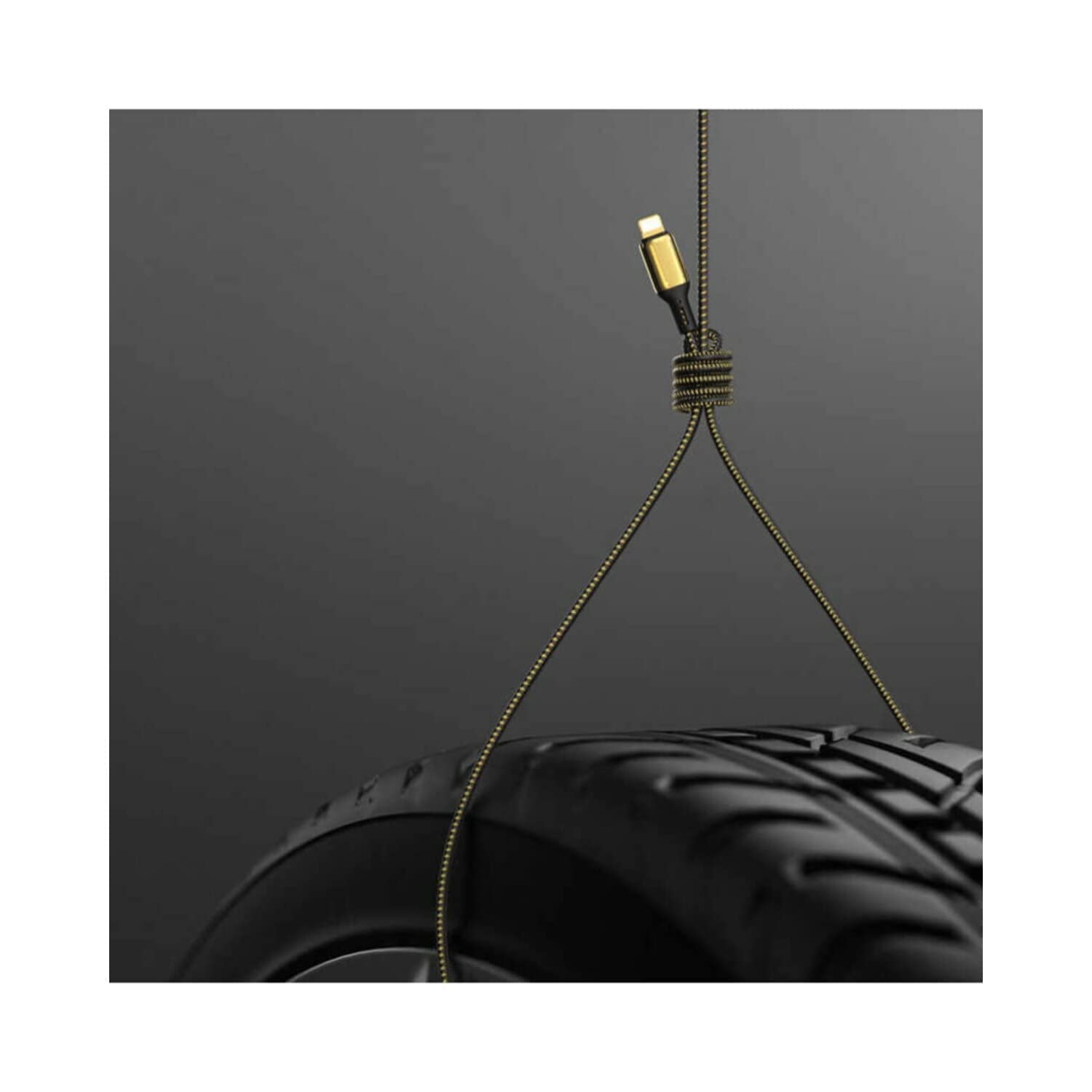 WiWU GD-101 18K GOLD DATA Cable 20W 2.4A USB to USB-C / Type-C Zinc Alloy + Nylon Braided 3Meter - Image 4