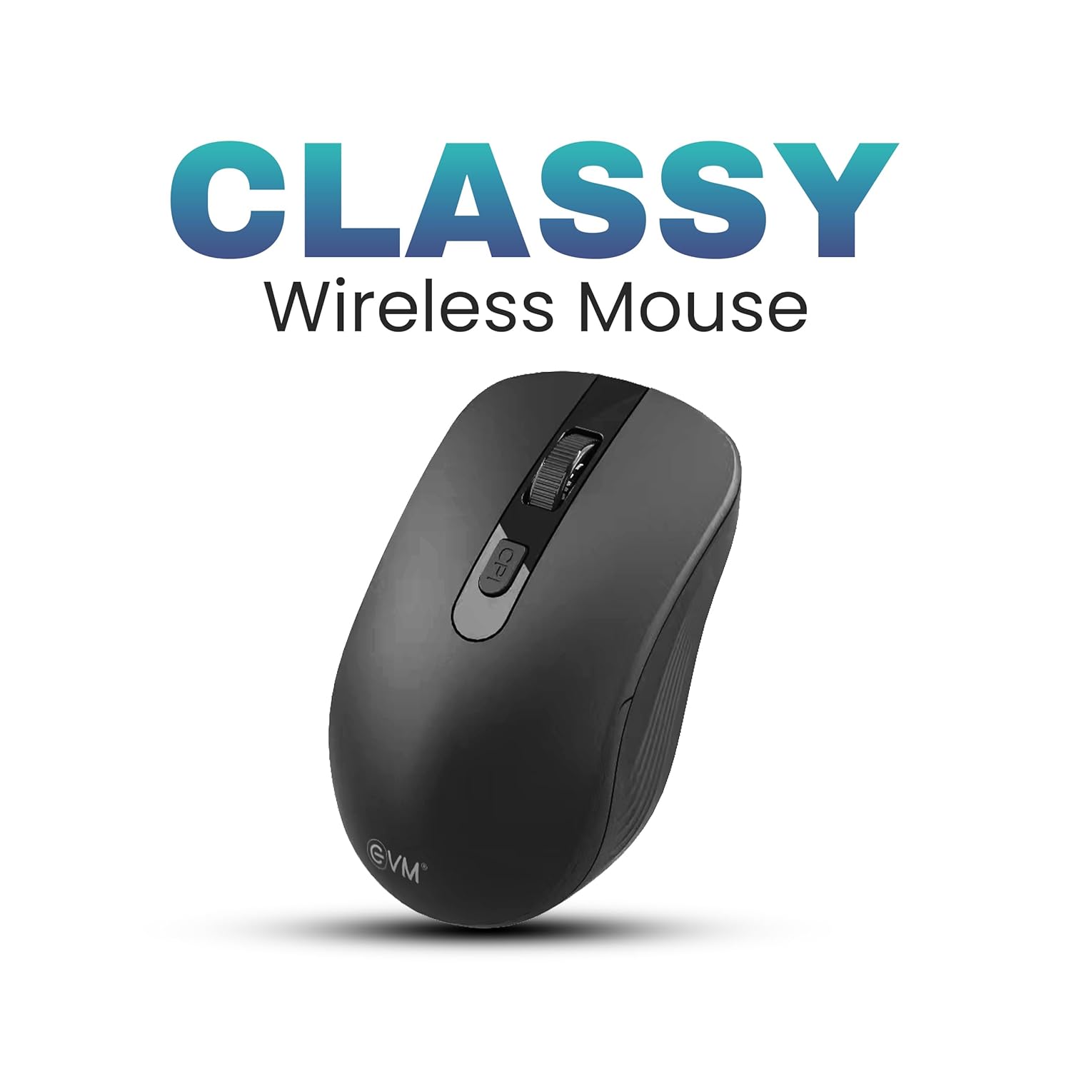 EVM Classy 3W042 Wireless Mouse USB Receiver with 10 Meter Range  2.4Ghz, 4D Scrolling, 1600 DPI - 1 Year Warranty Black - Image 2