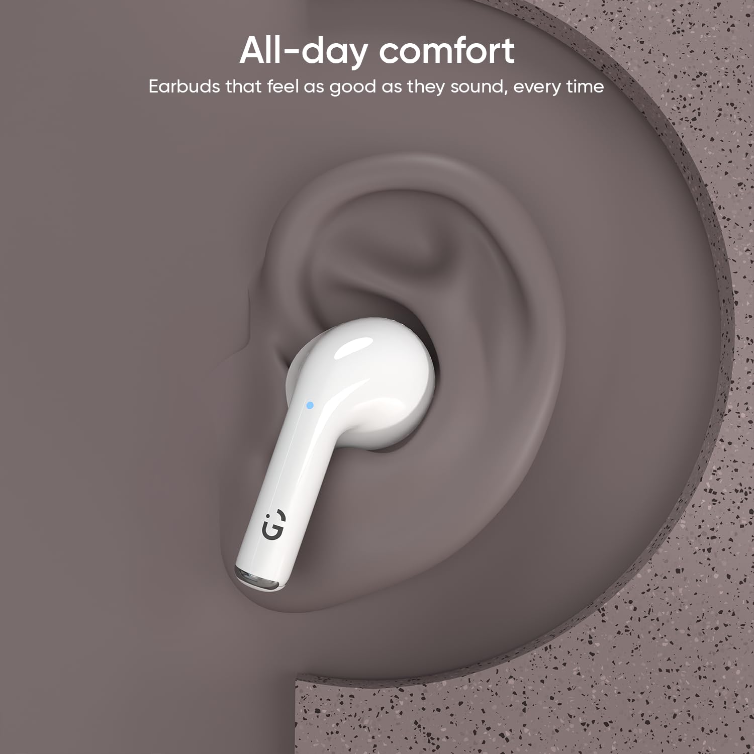 iGear Superbuds in-Ear TWS Earbuds with Bluetooth V5.4, Voice Assistance, 20H Playtime, Touch Control, Sweatproof, Clear Calls, Low Latency, White - Image 9