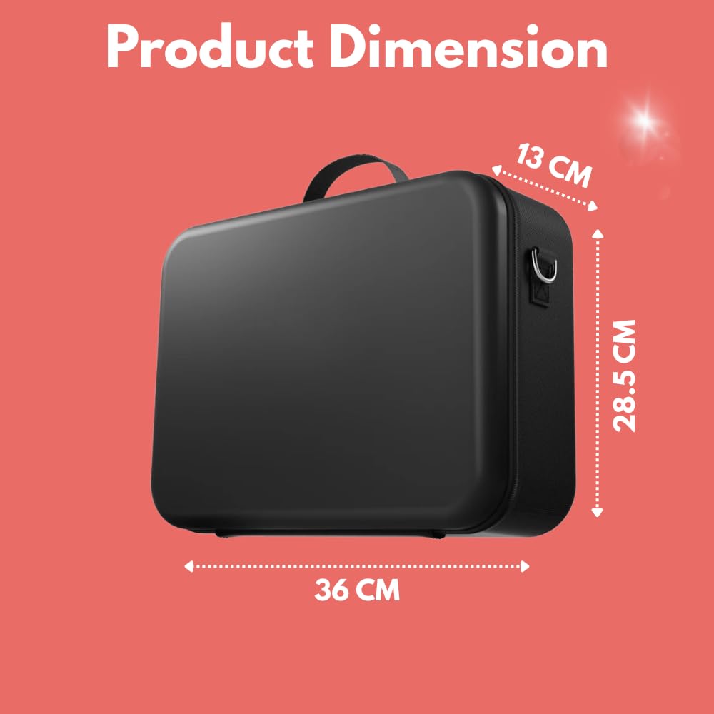 Nintendo Switch 2 Carrying Travel Case Bag for Nintendo Switch 2, Large Capacity EVA Hard Shell Slots for Dock All Accessories Black - Image 9