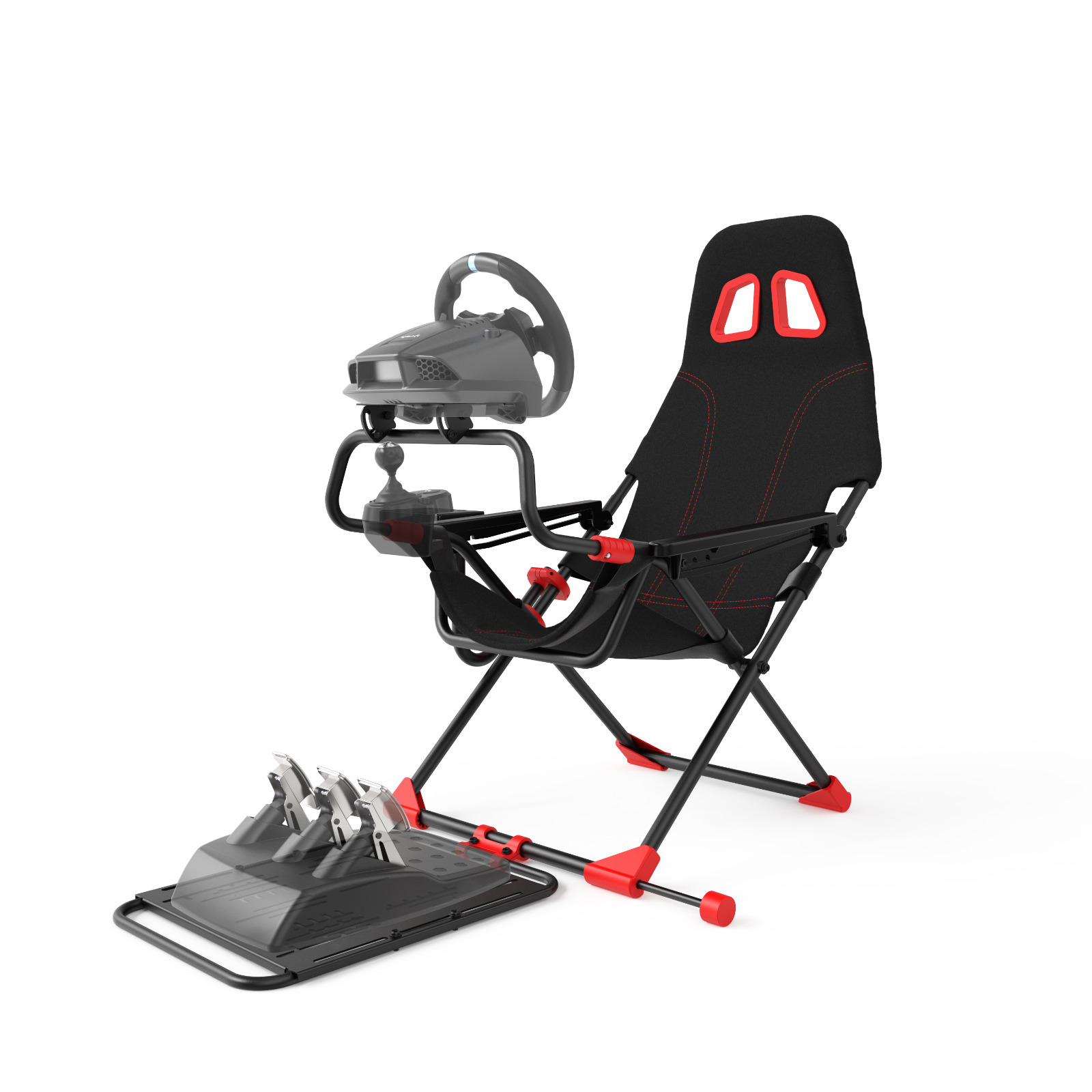 Racing Wheel Stand with Foldable Bucket Seat for Sim Racing For Logitech, Moza, Cammus, Thrustmaster Wheels - Image 2