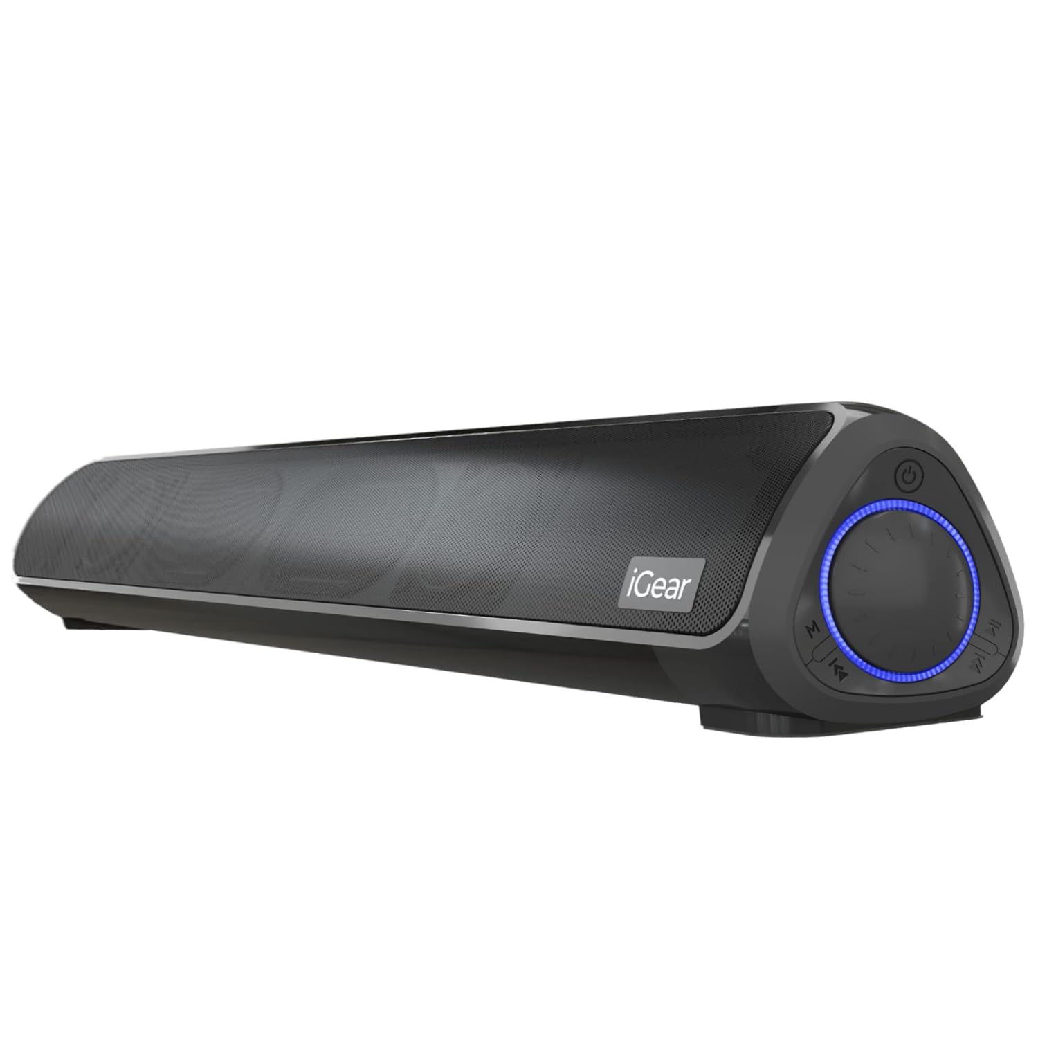 iGear Immerse 20W Bluetooth Soundbar with Subwoofer, 4 Hours, Heavy Bass, TWS, FM, Micro SD, USB, AUX, 5.3 BT for TV, Mobile, PC , Laptop Black - Image 1