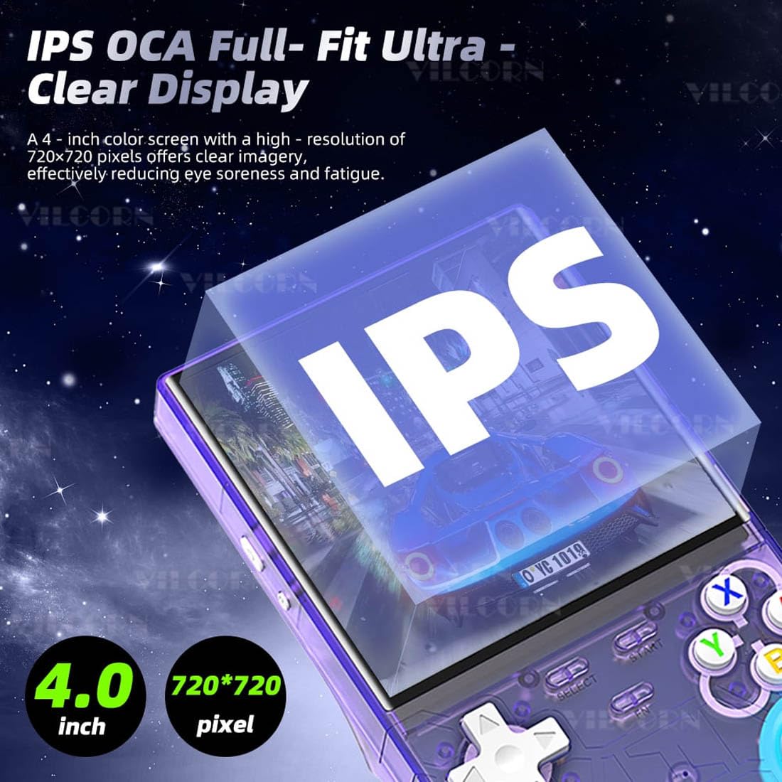 R36 Ultra Retro Game Console 4inch IPS, 64GB storage 15k+ preloaded Games, Portable Handheld for Kids/Adults (Black) R36 Ultra Retro Game Console 4inch IPS, 64GB storage 15k+ preloaded Games, Portable Handheld for Kids/Adults (Black) - Image 3