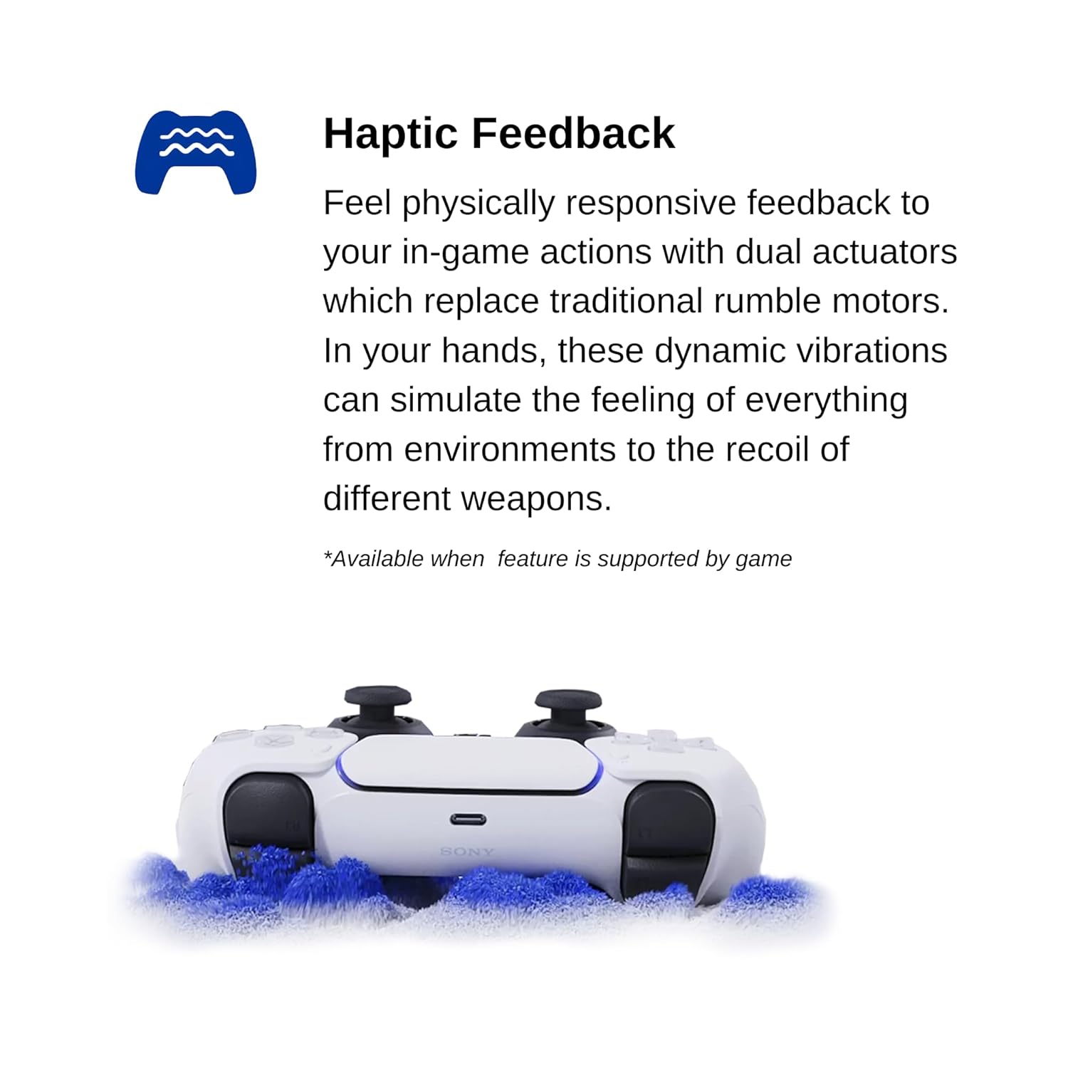 PS5 DualSense Wireless Controller Starlight Blue Unboxed ( Preowned ) - Image 5