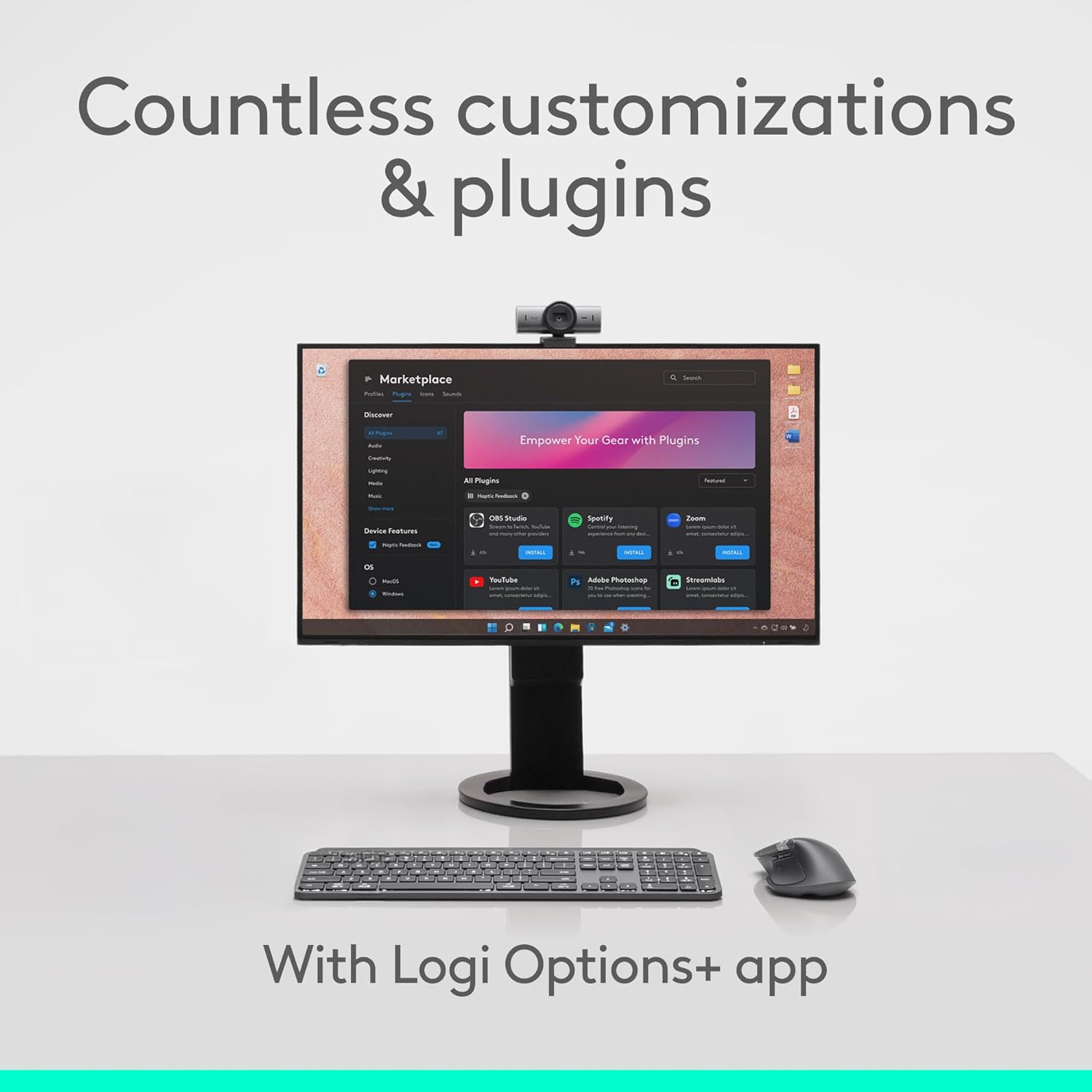 Logitech MX Master 4, Ergonomic Wireless Mouse with Advanced Performance Haptic Feedback, Ultra-Fast Scrolling, USB-C Charging, Bluetooth, Windows, MacOS - Graphite - Image 8