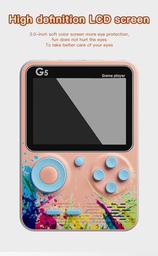G5 500 in 1 Retro Video Game Box, Best Gift for Kids, 500 Games Like Mario, Contra, Tank, Bomber Man, Etc., Handheld Classic Game PAD Can Play On TV, Only for 1 Player. - Image 7