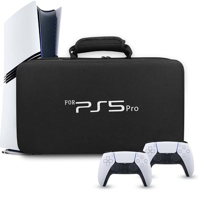 PS5 PRO Travel Hard Carrying Case For Disc & Digital Edition Black - Image 1