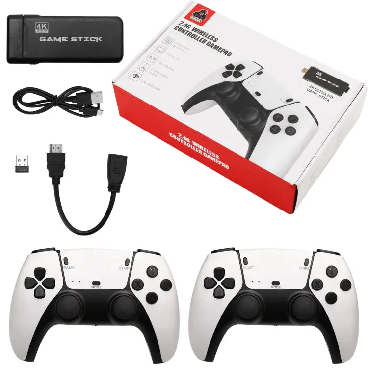 Retro Game Console Stick, Classic Video Games with 4K HDMI, Built-in 19 Emulators, 20000+ Games - Plug & Play TV Video Gaming Stick with Upgrade Dual 2.4G Wireless Controllers - Image 1