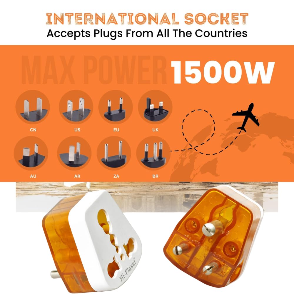 Stackfine 5 ampere to 15 ampere 3-Pin Socket for Big Size 16 A Plug Top (Use 16amp Devices in 6amp Socket) Pack of 1 - Image 3