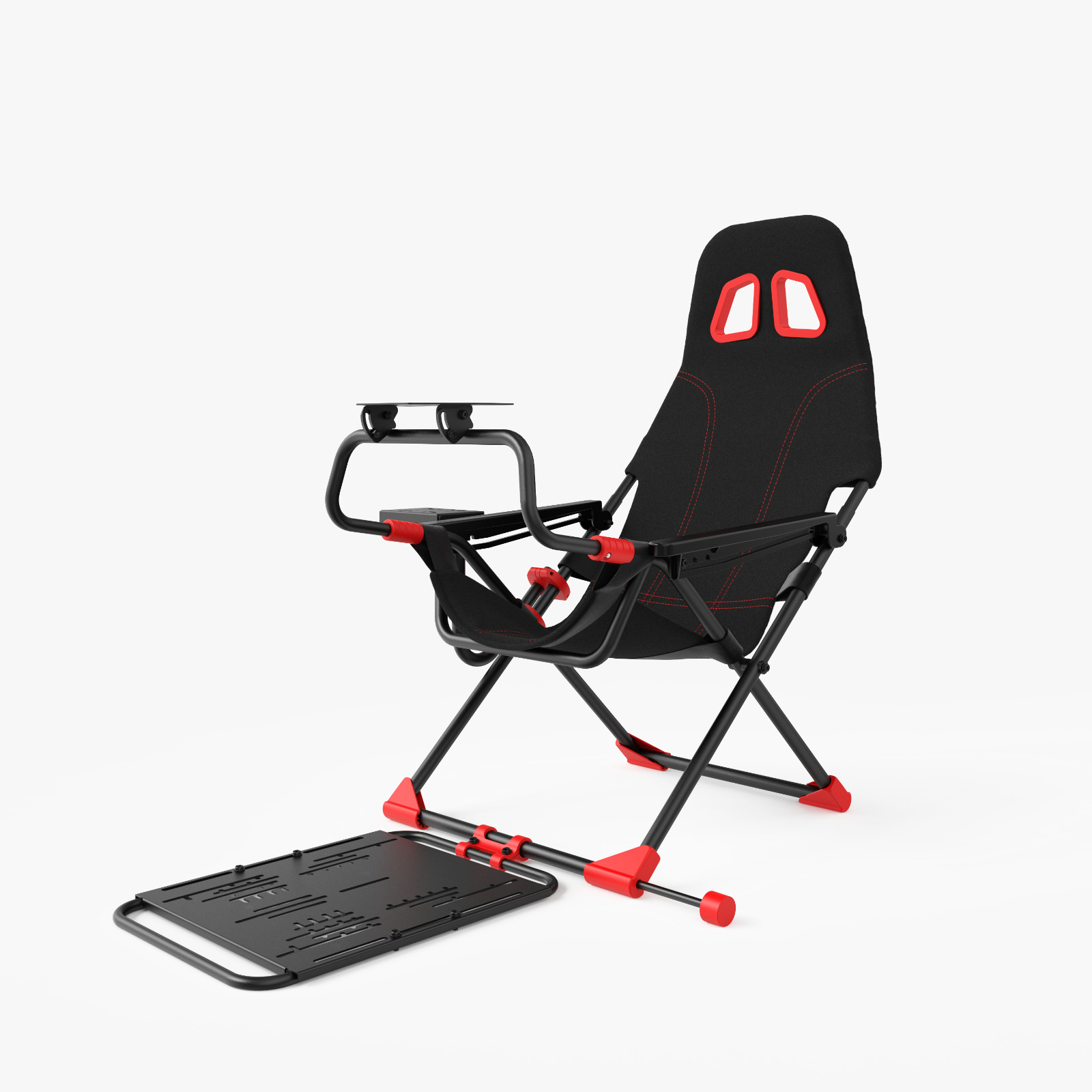 Racing Wheel Stand with Foldable Bucket Seat for Sim Racing For Logitech, Moza, Cammus, Thrustmaster Wheels - Image 3